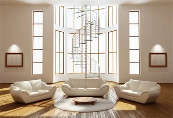 

Laeacco Living Room Stairs Sofa French Window Wooden Floor Photo Backgrounds Customized Photography Backdrops For Photo Studio