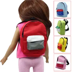 Горячая двойной бретели для нижнего белья рюкзак школьный 18 дюймов девушка кукла интимные аксессуары