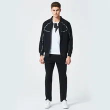 Весна и лето мужской повседневный костюм большого размера бейсбольный Костюм спортивный жилет