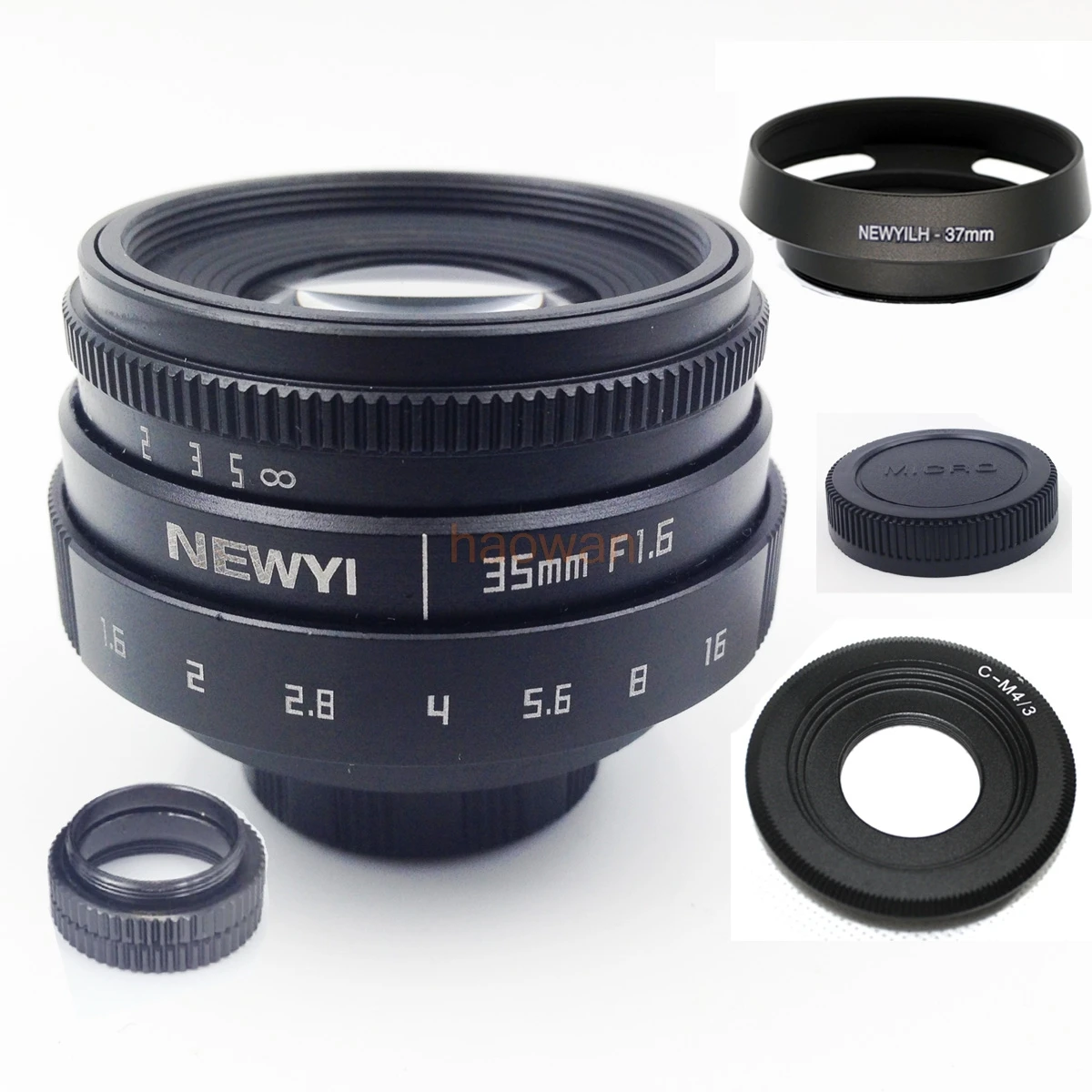 Объектив с креплением для камер 35 мм F1.6 CCTV c M4/3 gf6 em5 em1 gh5 gx8 FX xt20 xt1 EOSM sony nex a7 a6500 a6300 n1