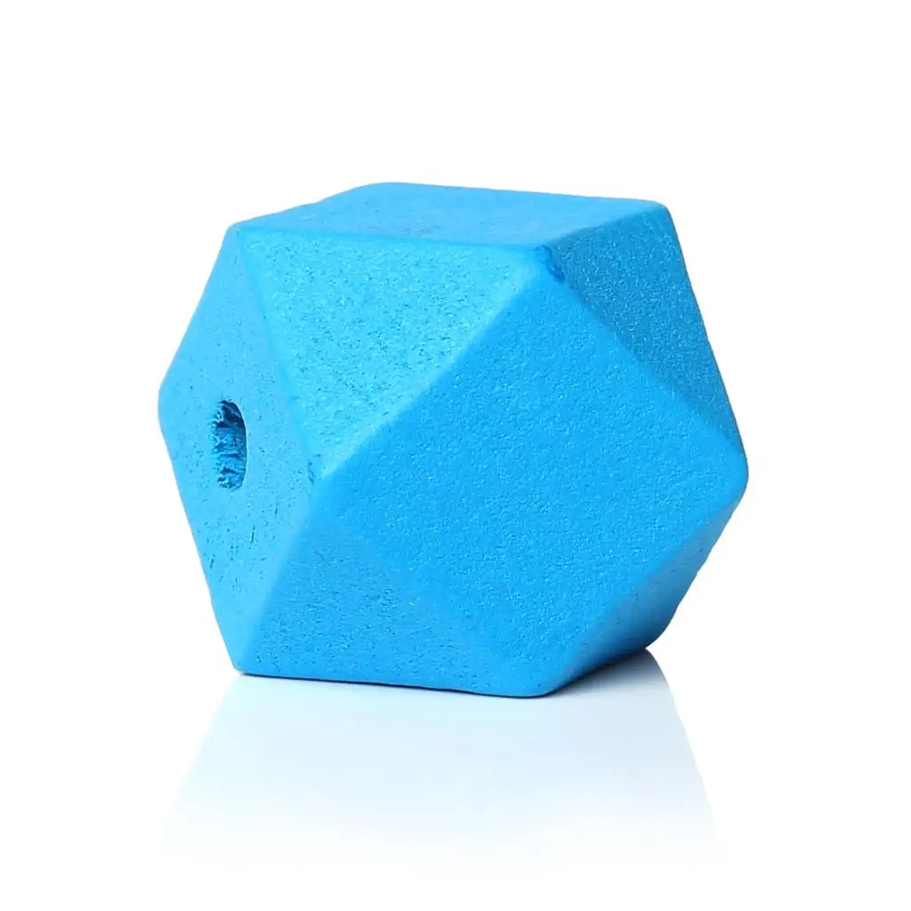 

DoreenBeads Wood Spacer Beads Octagon Blue About 20mm( 6/8") x 20mm( 6/8"), Hole: Approx 3.7mm-4.2mm, 4 PCs new