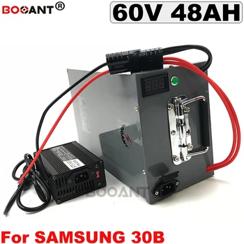 

60V 48AH Lithium battery for Samsung 30B 18650 for Bafang 3000W Motor Rechargeable Electric bike battery 60V with a metal box