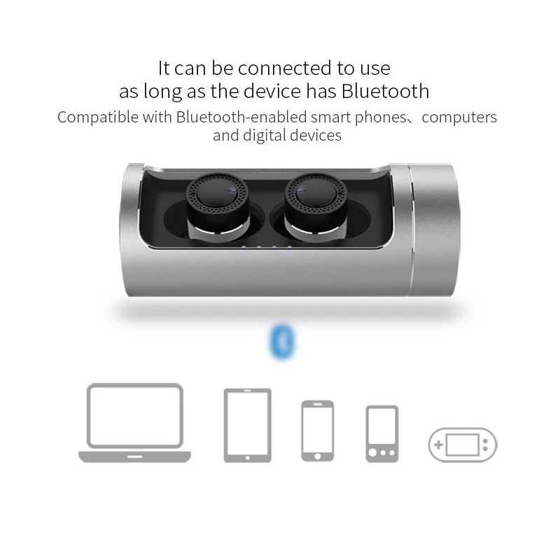 Original OVEVO Q62 PRO Wireless Bluetooth Earphone with Charging Dock 800mAh Battery Noise Cancel CVC 6.0 Headset for Smartphone