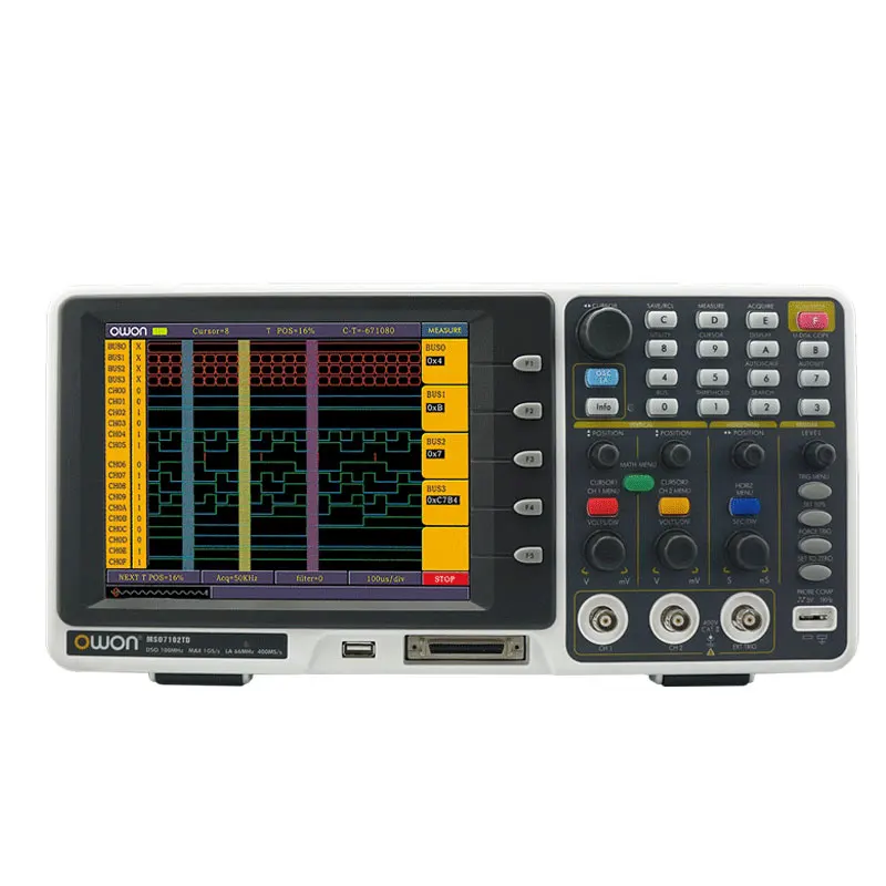 OWON Portable OSCILLOSCOPE 100MHz MSO8102T logic analyzer 1G wholesale