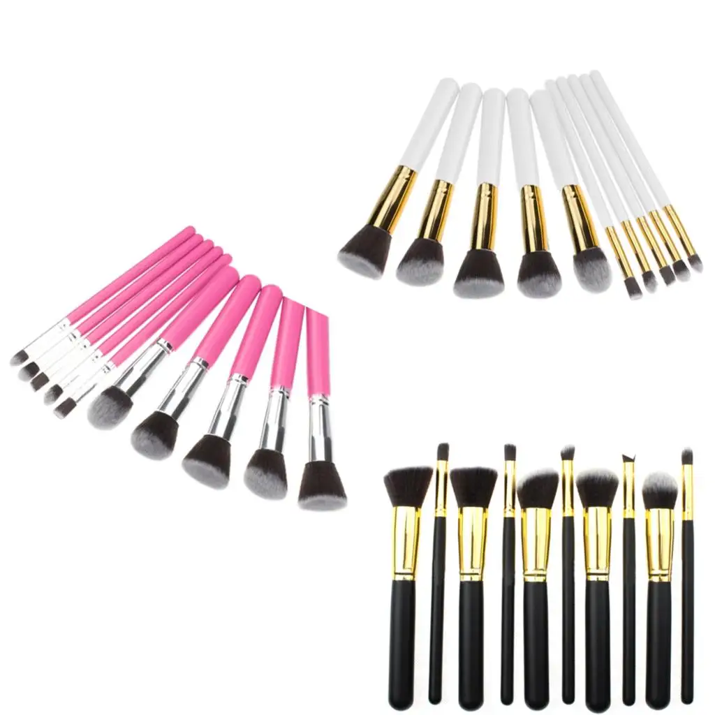 10 PCS Makeup Brushes Set Makeup Set Kits Powder Brushes Cosmetics