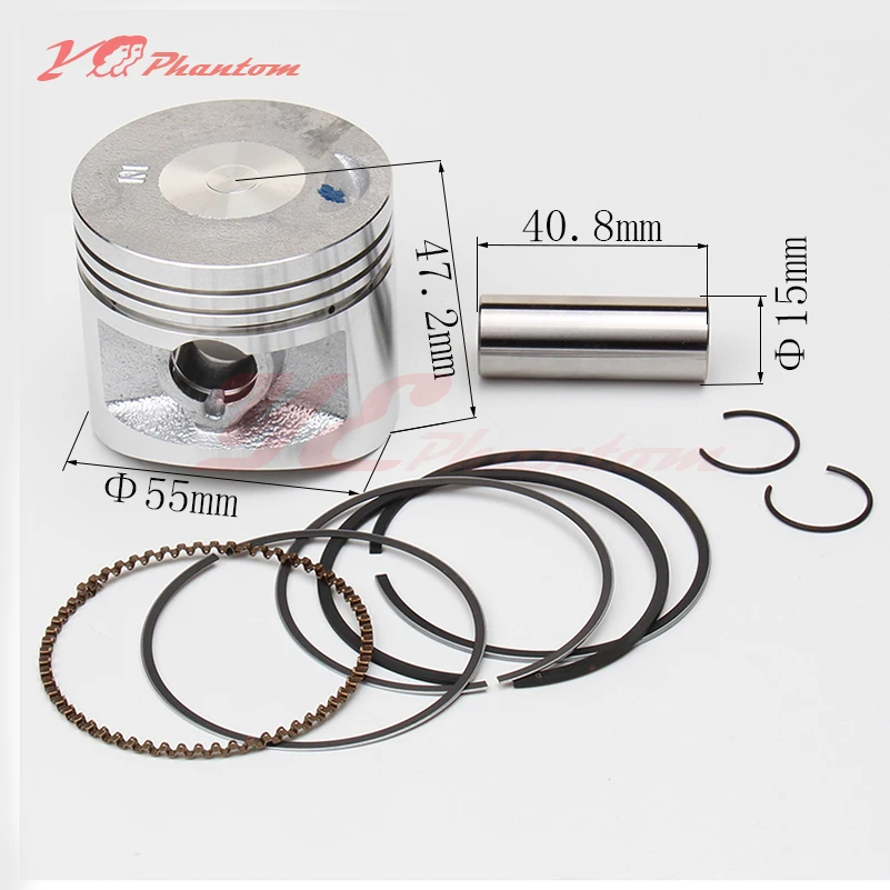 Original LF lifan 140cc oil Cooled Engine Piston and piston ring Set