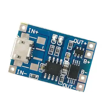 Micro USB 5V 1A 18650 TP4056 Lithium Battery Charger Module Charging Board With Protection Dual Functions 1A Li-ion