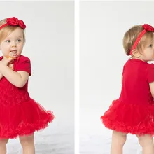 Новинка; подарки на день рождения; модные комбинезоны с розами; платья-пачки и головные уборы; комплект одежды для новорожденных; рождественские вечерние костюмы