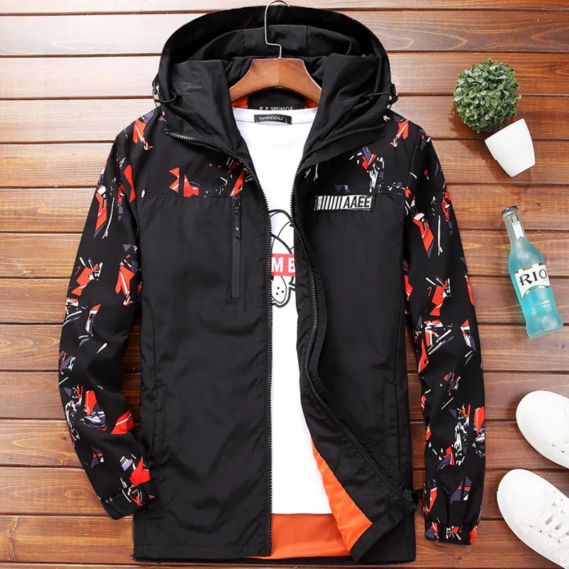 

Plus Size 4XL 5XL 6XL 7XL 8XL 9XL 10XL Men Hooded Collar Spring Jackets 100