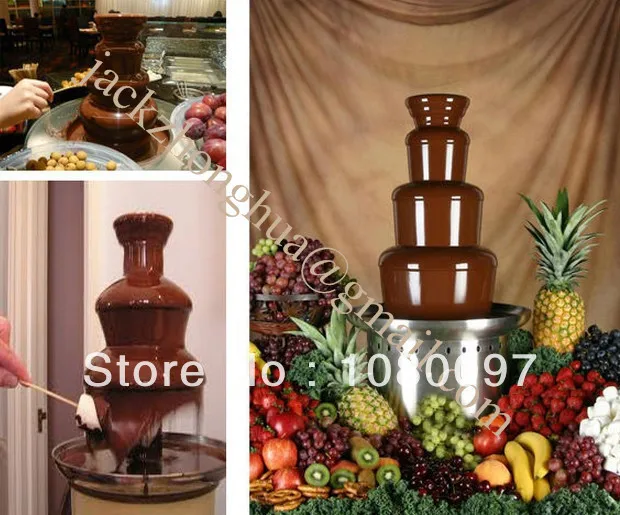 110v 220v Electric 7 tires 103cm height chocolate fountain fondue Chocolate Fountain Machine Chocolate melting furnace