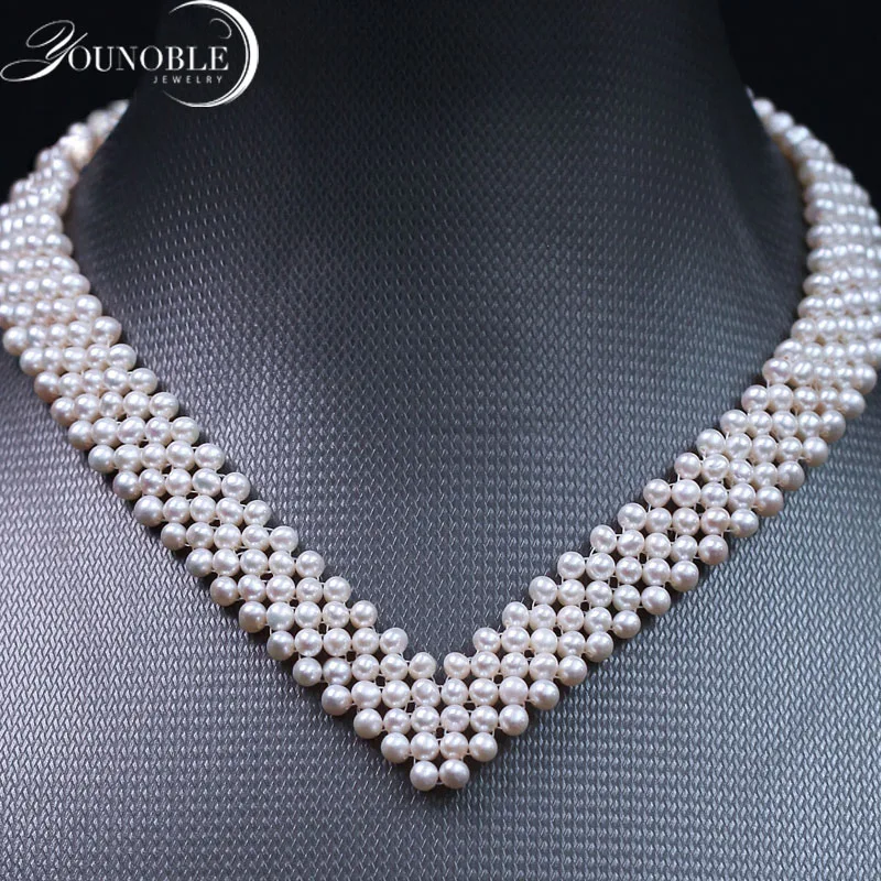 Real freshwater pearl choker multilayer necklace,wedding natural pearl necklace women mother statement jewelry lace white gift Real freshwater pearl choker multilayer necklace,wedding natural pearl necklace women mother statement jewelry lace white gift