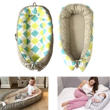 Детское гнездо для кроватки портативная съемная и моющаяся кроватка дорожная кровать для детей Детская Хлопковая Колыбель для новорожденных