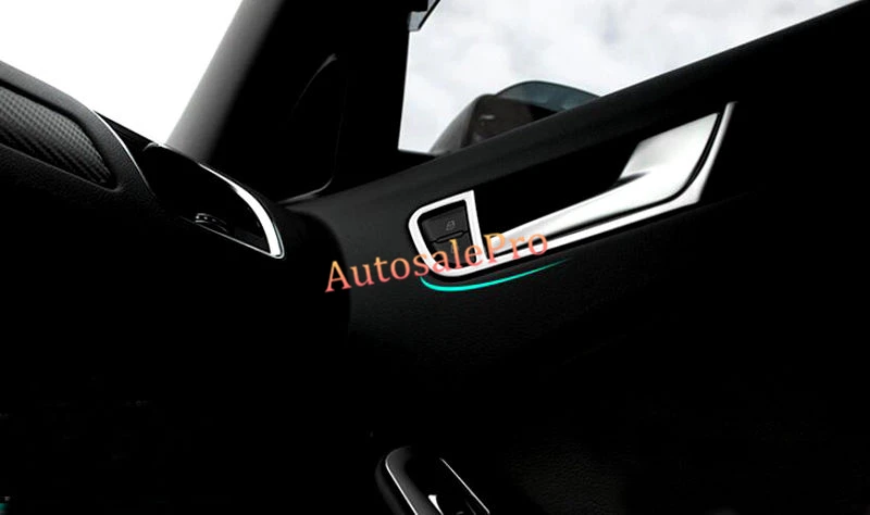 Стальная внутренняя дверная ручка крышка рамы чаши отделка 4 шт. для Audi A4 B8 2008 2009