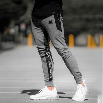 

Men Slim Drawstring Cotton Sweatpants Gyms Fitness Trousers Man Jogger Workout Casual Fashion Pant Brand Pencil Pants Sportswear