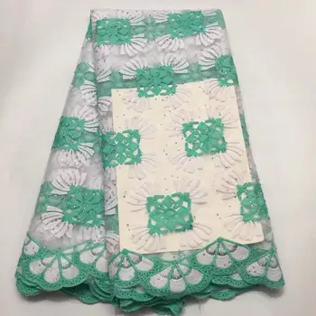 

Newest Milk silky African Lace Fabric, High Quality French Lace Fabric, Nigeria Lace Fabric For Wedding Dress Green(WDLY1-5-19