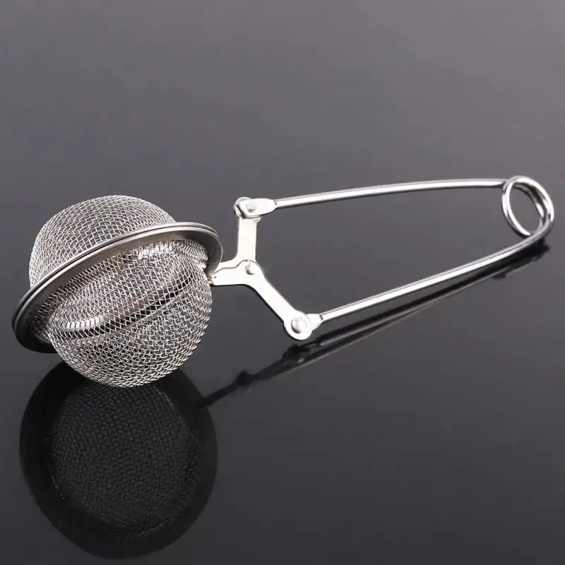 New Tea Strainer Filter Stainless Steel Tea Bag Squeezer Infuser Filter
