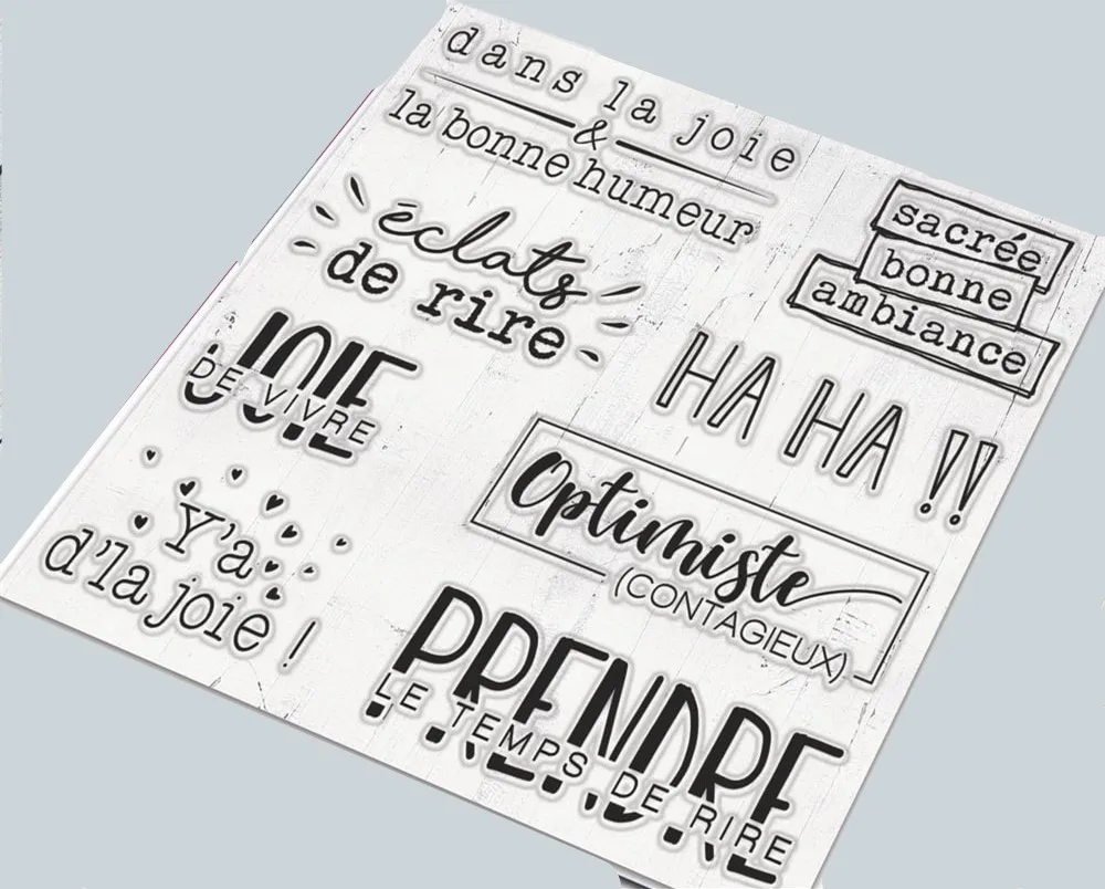 

French Transparent Clear Silicone Stamp/Seal for DIY scrapbooking/photo album Decorative clear stamp A1718