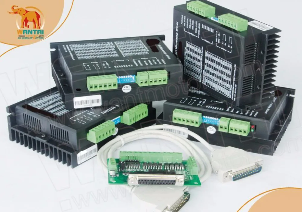 

[EUR FREE SHIP]4pcs Stepper Digital Driver DQ542MA 50V 4.2A 128 Microsteps for Nema 23 stepper motor of wantai