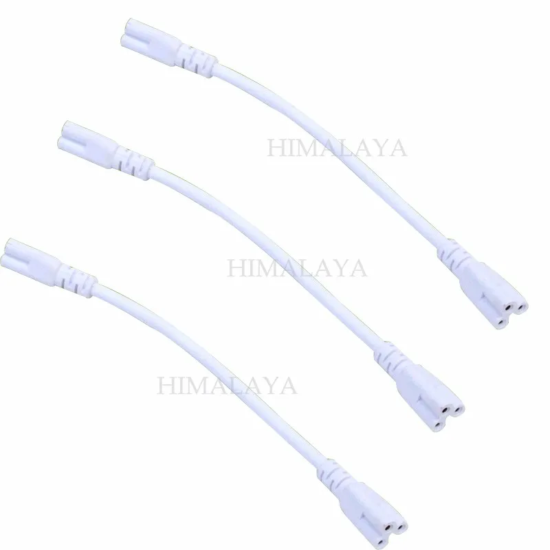 

Toika 200pcs/lot 500mm 0.5M 3Pin T5 T8 LED Tube Connector led Lamp 2 ends wire cable Extend Cable White Color customized