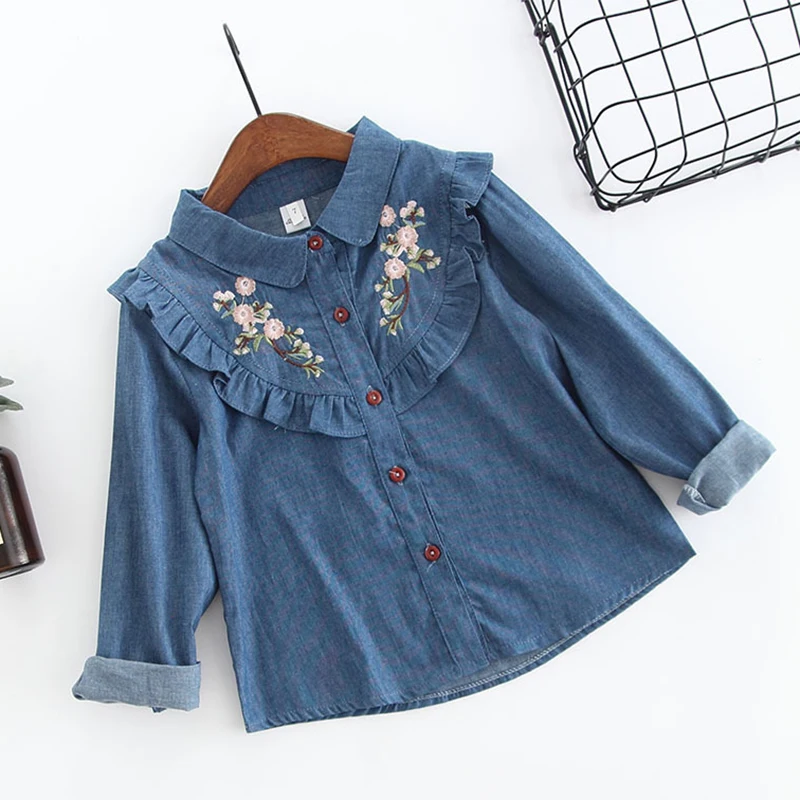 

lolita style 2019 spring girl shirt long sleeve blouses girls shirts kids children clothes toddler clothing fashion top
