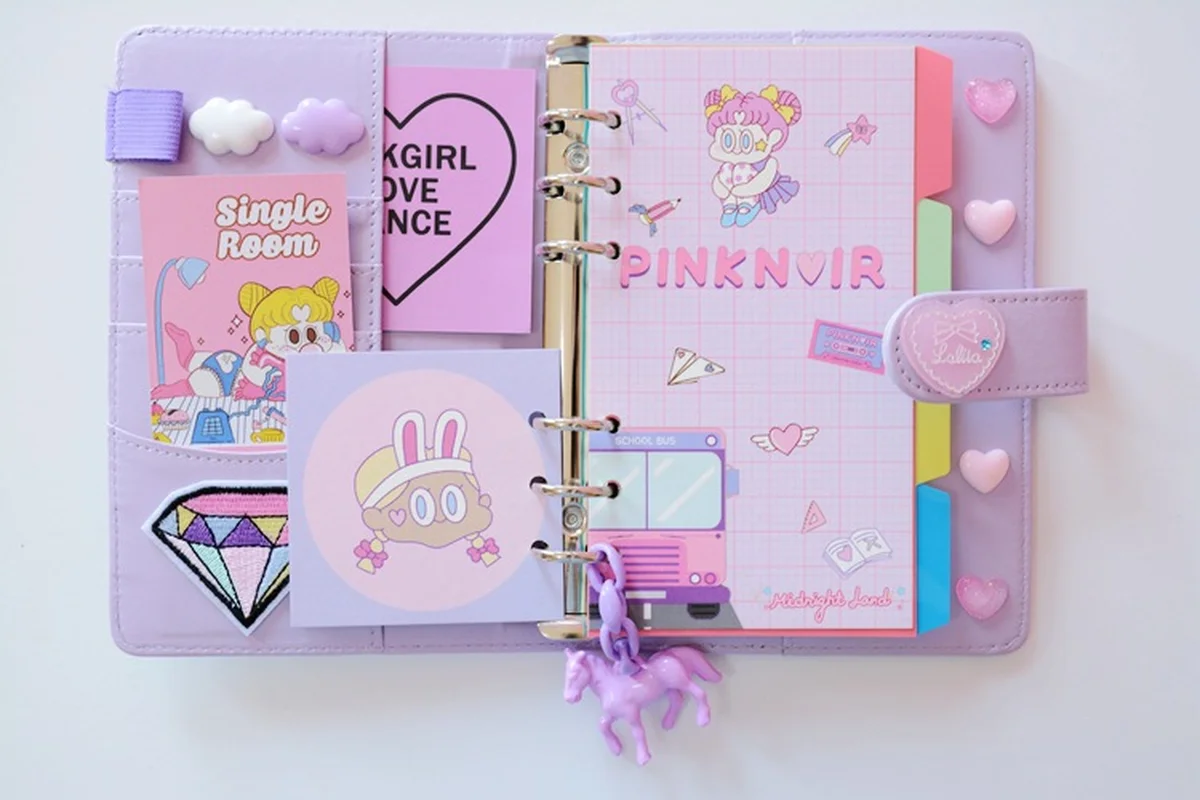Cute Kawaii A6 Notebook макарон кожа сделай сам свободный листовой журнал дневник спираль