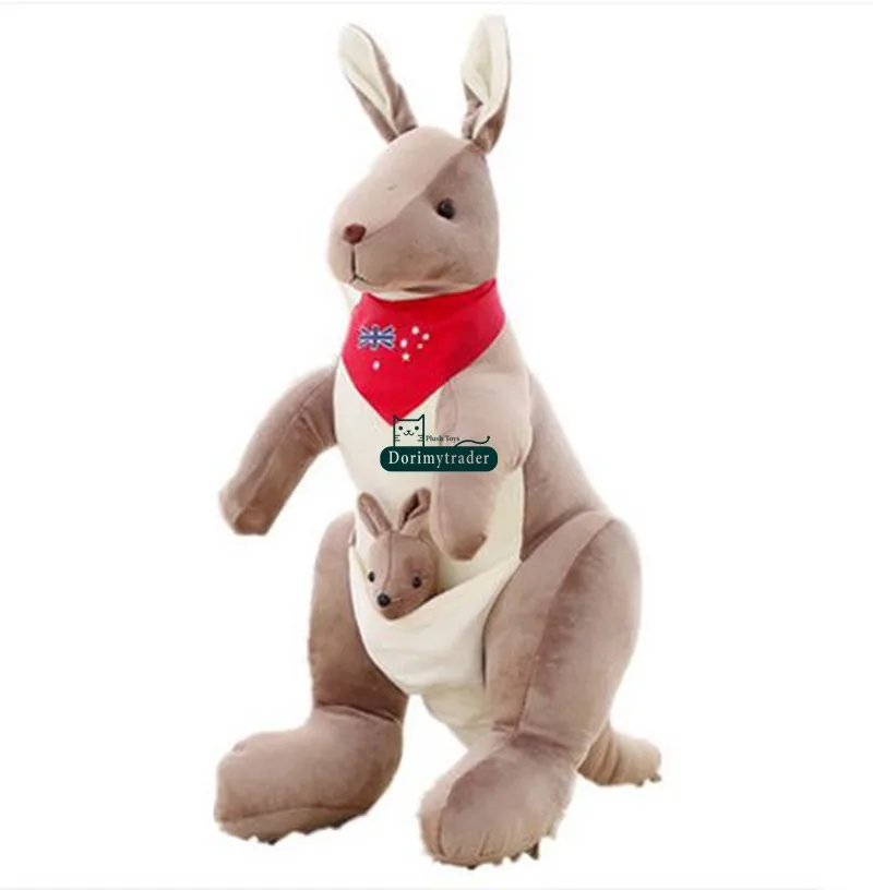 Dorimytrader New 35''  90cm Giant AU Kangaroo Plush Stuffed  Animal Toy, 2 Colors 2 Size And Nice Gift, Free Shipping DY60175