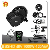 Perfect Bafang BBSHD 48V 1000W Mid Drive Motor Kits With Battery 17.5Ah Ebike Engine Electric Bicycle Motor Kit Inset Samsung Cells 1