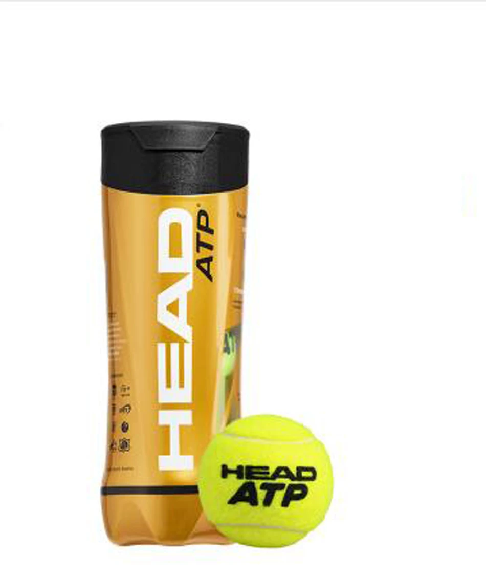 

3PCS/Tube HEAD Original Tennis Balls Official ATP Tennis Training Balls Raquete De Tenis Ball Tennis Trainer ATP Pelotas Tenis