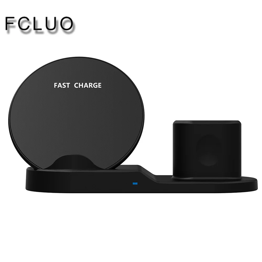 

3 in 1 Wireless Charger 7.5W for iphone X XR XS MAX for Apple Watch 1 2 3 4 for Airpods QI Fast Charging Dock Mobile Phone Stand