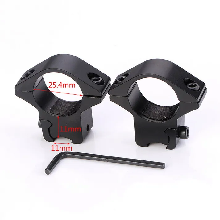 Тактический DIANA 4-16X42 Riflescope Mil точка сетка оптический прицел кольца для SG страйкбол винтовка Воздушный пистолет охотничий прицел - Цвет: 11MM-L