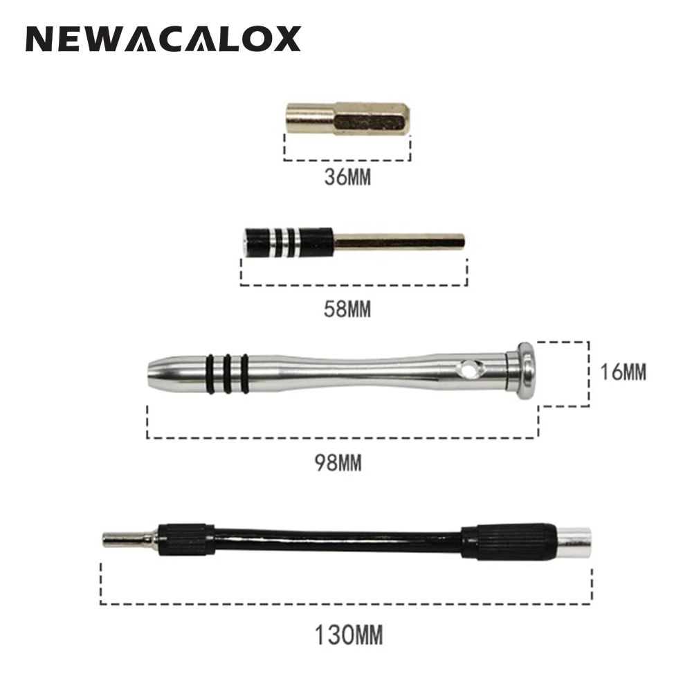 NEWACALOX 54 в 1 Магнитная Прецизионная отвертка Torx Pentalobe для телефона ноутбука часы