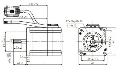 86closed loop stepper motor