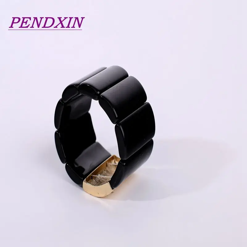 

Bohemian Acrylic Geometric Bracelet 2017 New Accessories Golden Strip Alloy Bracelet
