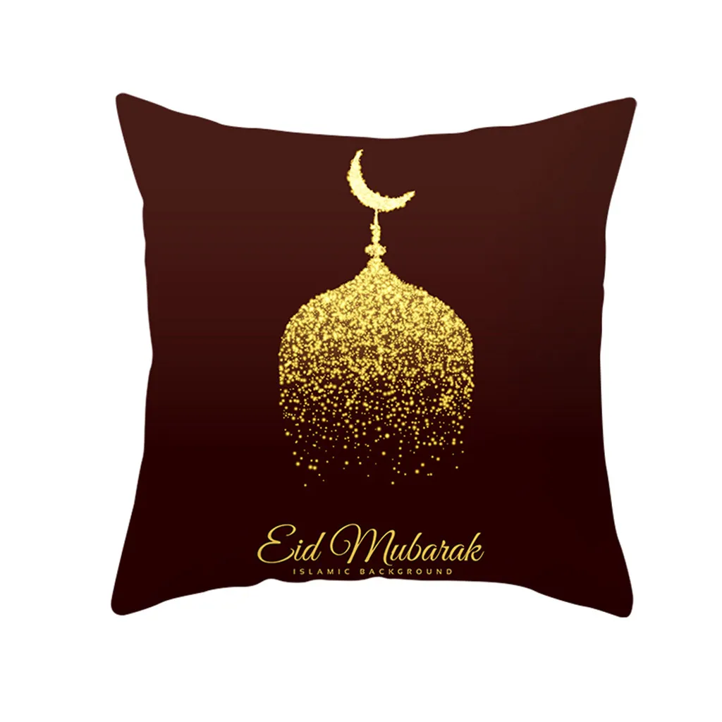 

Muslim Ramadan Pattern Polyester Cushion Cover Pillow Case Home Decor Cushion Decorative Vintage Cotton 19MAR28