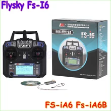 Wholesale FlySky FS-i6 2.4G 6CH AFHDS RC Transmitter With FS-iA6 FS-iA6B Receiver for Airplane Heli UAV Multicopter Drone