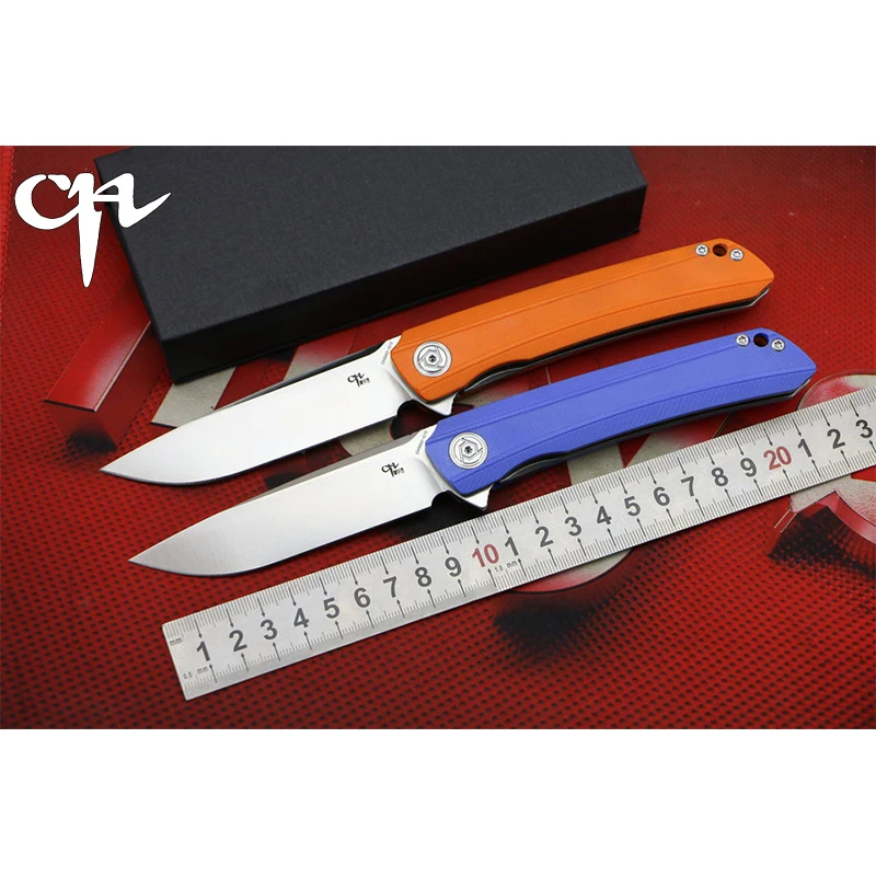 

CH3002G10 High Quality Flipper folding knife D2 blade G10 handle Outdoor camping hunting pocke fruit knives EDC tools Survival