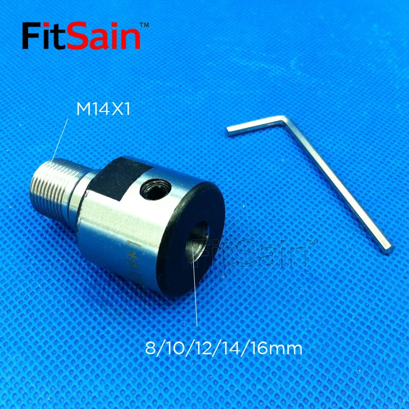  FitSain-SELF-CENTERING maiually operated chuck M14x1 for motor shaft 6/8/10/12/14/16mm CNC mini lat