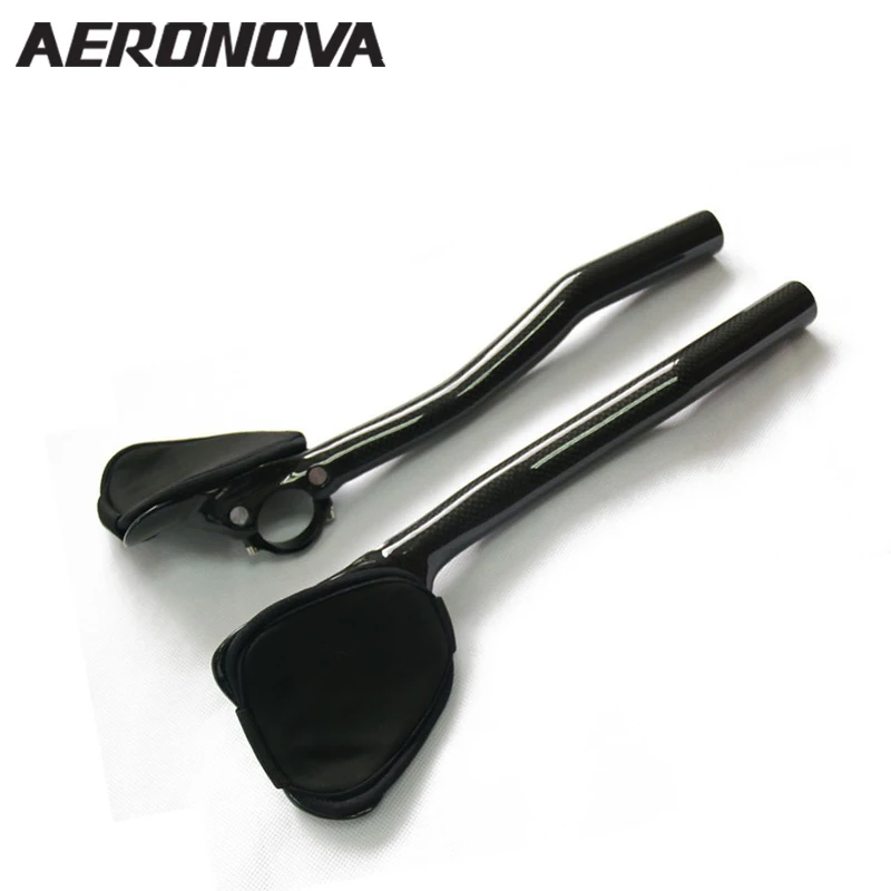 Road Bicycle Rest Handlebar TT Bars Black AERONOVA...