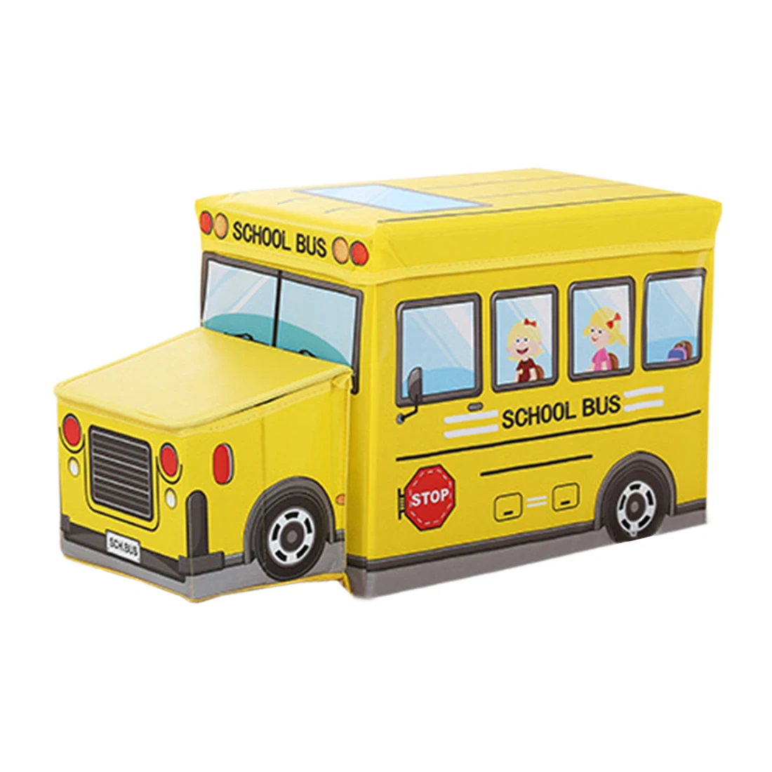 cheap Fire Fighting Truck Collapsible Organizer Toy Foldable Storage Box Chest Storage Ottoman Sundries Organizer 3 Colors Locomotives