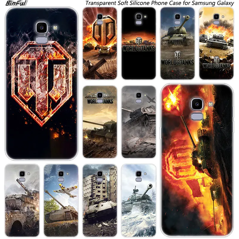 

Hot world of tanks Soft Silicone Case For Samsung Galaxy J8 J6 J4 2018 J2 Core J5 J6 J7 Prime J3 2016 2017 EU J4 Plus Cover