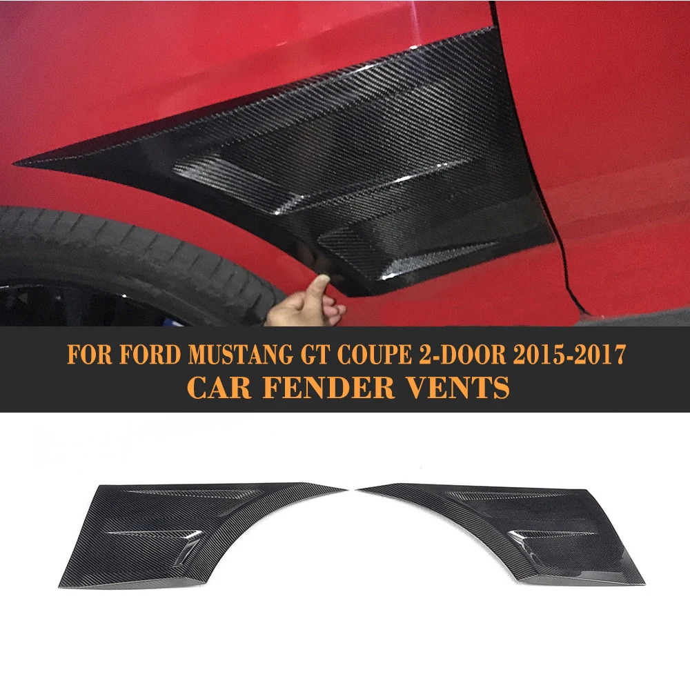 Углеродное волокно автомобиля крыло вентиляционные отверстия отделка для Ford