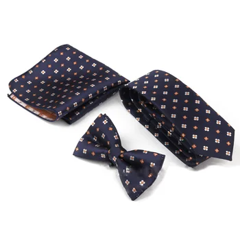 

Men Necktie / Pocket Square / Bow Tie Wedding Party Essentials (Blue)