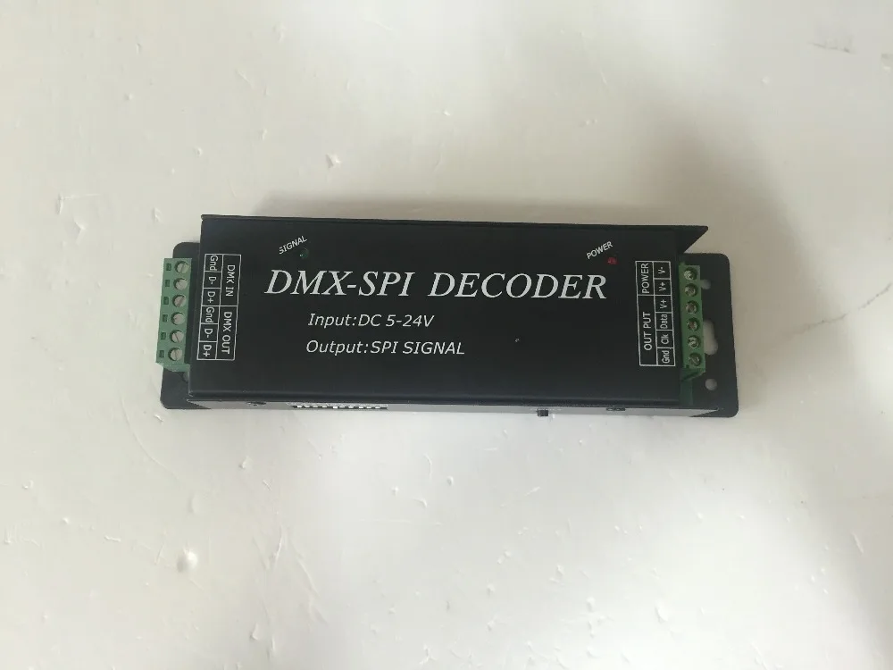 Декодер lpd6803 ws2801 ws2811 ws2812b dmx 512 для цифровой полосы 35 режимов вход постоянного тока
