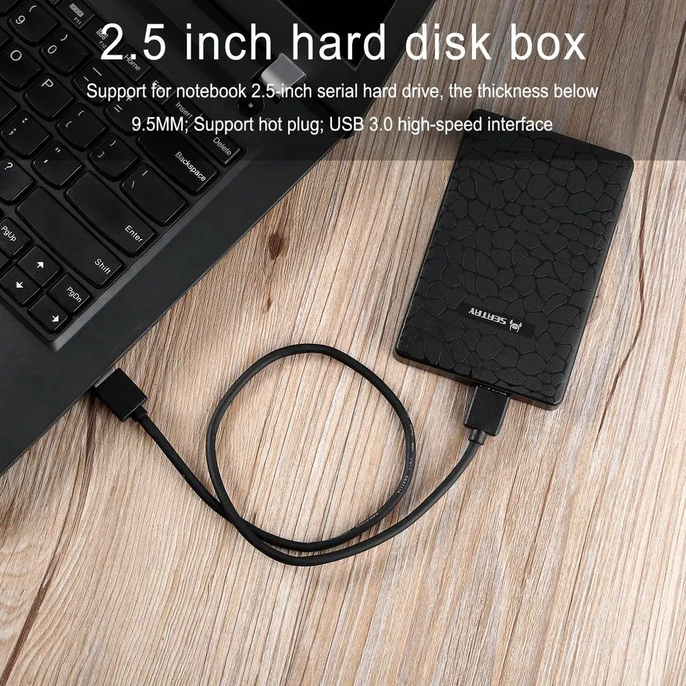 SEATAY HD101 2," USB 3,0 SATA 3,0 Hd коробка HDD жесткий диск Корпус для внешнего жесткого диска инструмент бесплатно 5 Гбит/с прозрачный 4 цвета