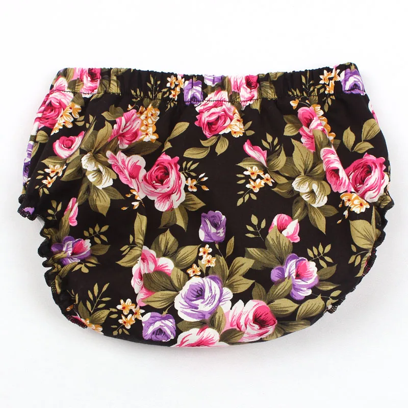 Baby Newborn Floral Bloomers Little Girls Summer Beach Clothing Baby Cotton Diaper Cover Toddler Birthday Cake Smash (15)