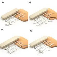 Горячая 5 типов многоразовые ясно Стекло питьевой воды соломинку с кисточкой одежда для свадьбы, дня рождения соломинки комплекты