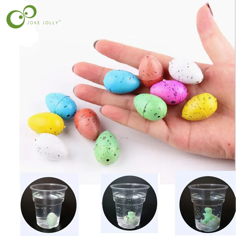 10pcs/lot Dinosaur hatching eggs small toys novelty children creative toys water swelling toys LYQ