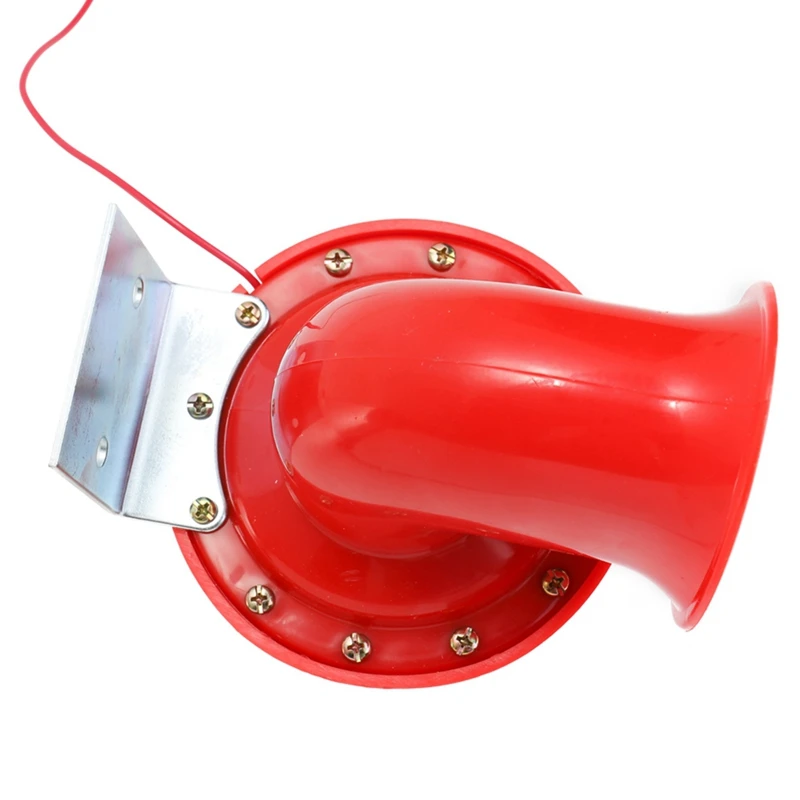 Громкий 200Db 12V красный Электрический Bull воздушный рожок оригинальность звук для автомобилей, мотоциклов, грузовиков Лодка