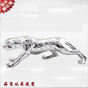 

Vivid Cheetah Sculpture Electroplated Resin Leopard Statue Wild Animal Art and Craft Ornament Present for Home and Office Decor