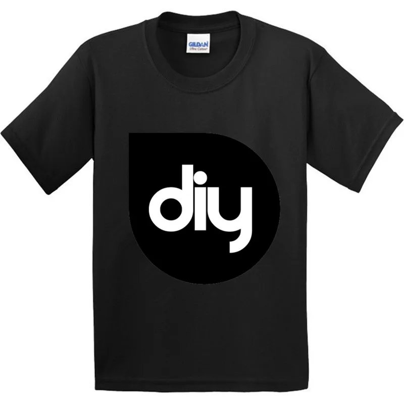 Хлопковая футболка «сделай сам» для мальчиков и девочек, модные детские топы, милая цветная футболка для детей, «сделай сам»